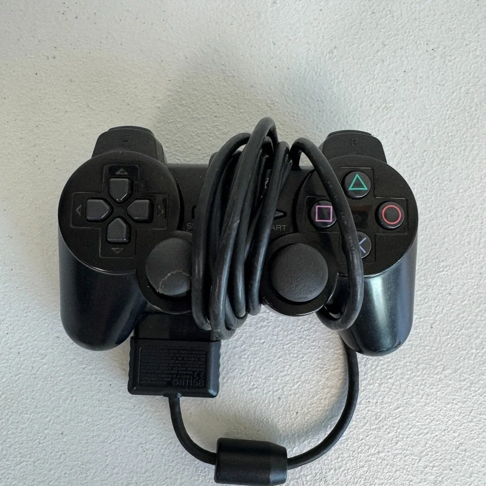 Sony PS2 DualShock 2 Controller Black OEM SCPH-10010 Wired Analog